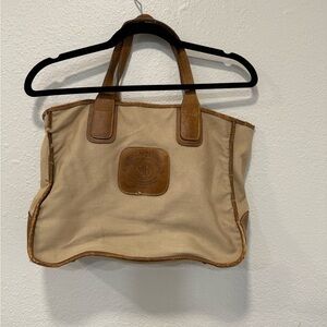 Ghurka "Stadium No. 71" Vintage Canvas & Leather Tote Bag - Distressed